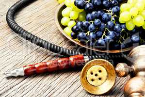 oriental shisha with grapes