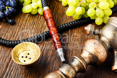 Modern shisha with grapes