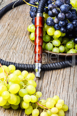 Modern shisha with grapes