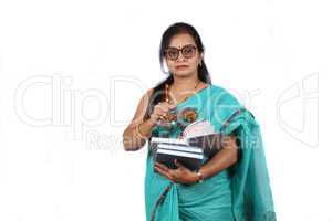 Indian Teacher in Saree