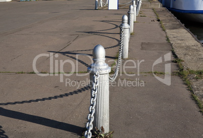 fence of river port