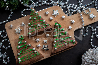 Weihnachtliche Brownies