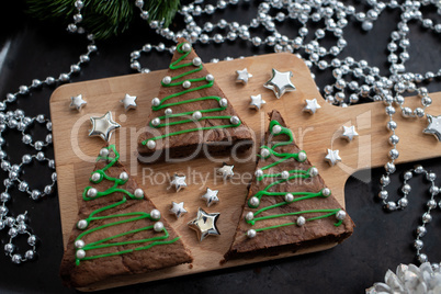 Weihnachtliche Brownies