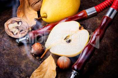 Turkish hookah with aroma pear