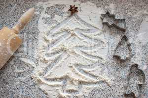 Weihnachtsplätzchen backen