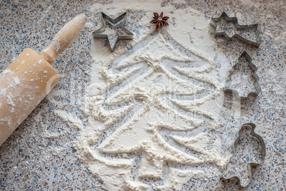 Weihnachtsplätzchen backen