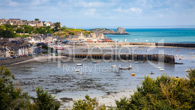 Panoramic view of the coast of Cancale