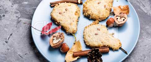 Autumn pear cookies