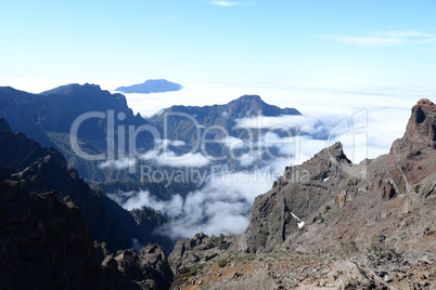 Pico de Bejenado und Cumbre vom Roque de los Muchachos, La Palma