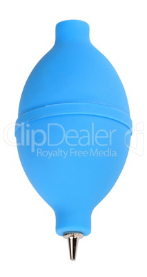 Blue Rubber Bulb Isolated