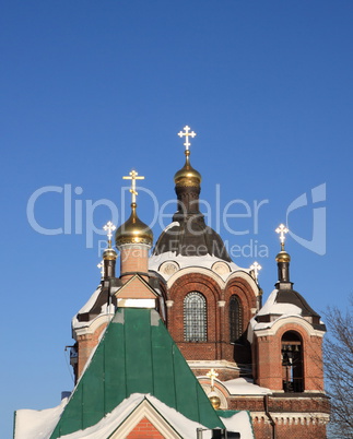 church in the winter daytime