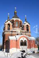 church in the winter daytime