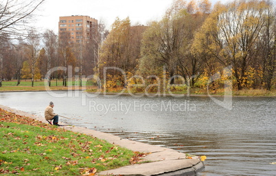 man in fishing