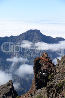 Pico de Bejenado und Cumbre vom Roque de los Muchachos, La Palma