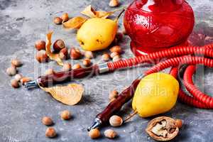 Turkish hookah with aroma pear