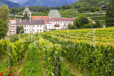 Kloster Neustift mit Weinbergen, Brixen, Italien, Monastery Neus