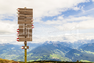 Wandern am Rittner Horn, Südtirol, Italien, hiking at the Rittn