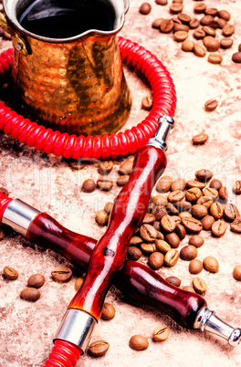 Hookah with aroma coffee