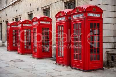 Red London Telephone Boxes