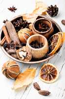 Ingredients for mulled wine