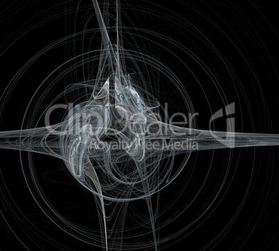 image of one Digital Fractal on Black Color image of one Digital Fractal on Black Color
