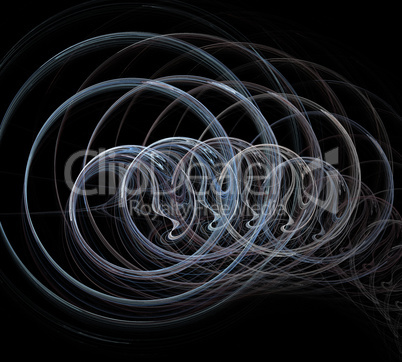 image of one Digital Fractal on Black Color image of one Digital Fractal on Black Color