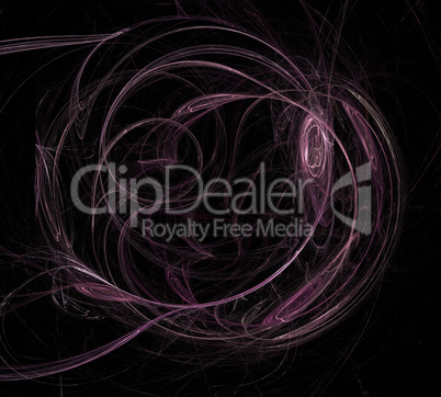 image of one Digital Fractal on Black Color image of one Digital Fractal on Black Color
