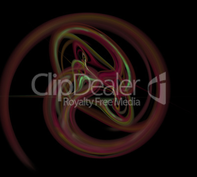 image of one Digital Fractal on Black Color image of one Digital Fractal on Black Color
