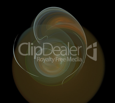 image of one Digital Fractal on Black Color image of one Digital Fractal on Black Color