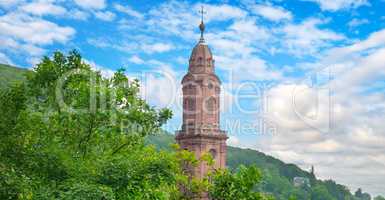 Church of the Holy Spirit in Heidelberg, Germany ,Europe. Wide p
