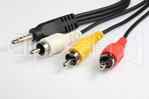 audio video cord plug-and-sockets