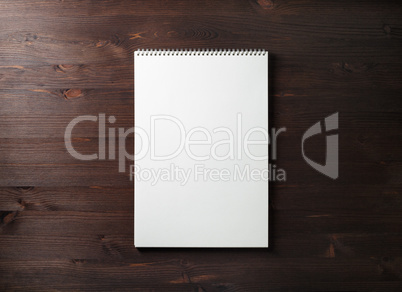 Blank spiral sketchbook