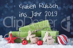 Green Christmas Gifts, Guten Rutsch Ins Jahr 2019 Mean Happy New Year