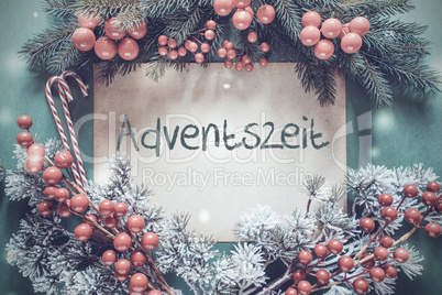 Christmas Garland, Fir Tree Branch, Adventszeit Means Advent Season