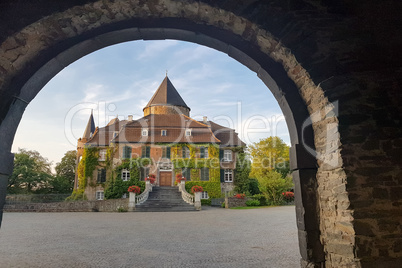 Old Villa Photographed by a door arch