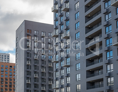 New modern low rise apartment complex. Moscow, Russia