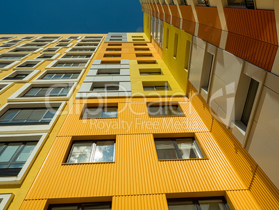 New modern low rise apartment complex. Moscow, Russia