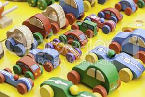 Children wooden cars