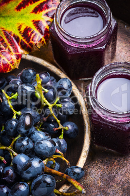 Glass of grape juice