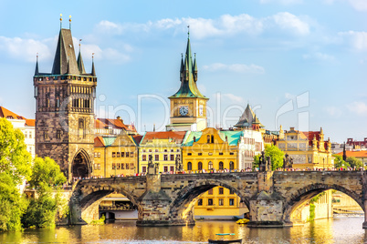 Charles Bridge, Old Town Bridge Tower and the Old Town Hall, Pra