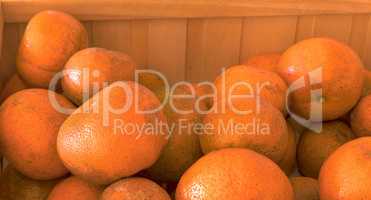 Orange tangerine produce box
