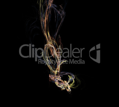 image of one Digital Fractal on Black Color image of one Digital Fractal on Black Color
