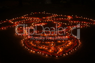 Diwali Lamps Decoration