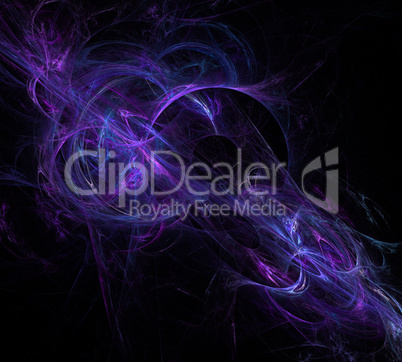 image of one Digital Fractal on Black Color image of one Digital Fractal on Black Color