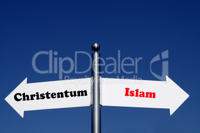 Christentum oder Islam