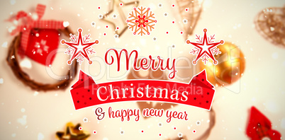 Composite image of christmas card