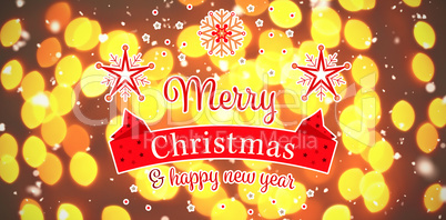 Composite image of christmas card