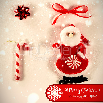 Composite image of banner merry christmas