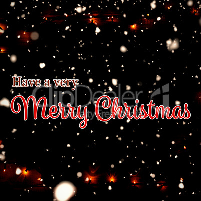 Composite image of christmas card