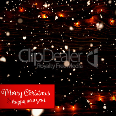 Composite image of banner merry christmas